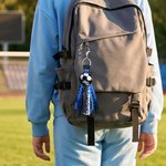 Personlig Ball Sports Charm Tassel Nøkkelring med navn Ryggsekkmerke Daglig bruk Bursdagsgave til idrettsutøvere Tenåringer Barn Studenter
