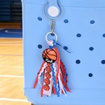 Personlig Ball Sports Charm Tassel Nøkkelring med navn Ryggsekkmerke Daglig bruk Bursdagsgave til idrettsutøvere Tenåringer Barn Studenter