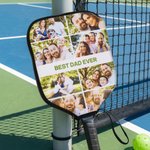 Housse de raquette de Pickleball personnalisée avec texte Cadeau d'anniversaire pour la famille, les amis et les joueurs de Pickleball