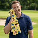 Personalised Best Dad 1-3 Face Photos Golf Quick-Dry Sports Towel Daily Use Father's Day Gift for Dad Golfer
