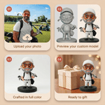 Figurita de golf personalizada con foto en 3D y nombre Decoración de sobremesa Regalo de cumpleaños para los amantes del golf