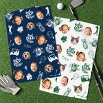 Personalized Best Dad 1-3 Face Photos Golf Quick-Dry Sports Towel Daily Use Father's Day Gift for Dad Golfer