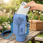 Borsa portabottiglie personalizzata a croce con tracolla regolabile per Stanley Tumbler Regalo di compleanno per donna cristiana