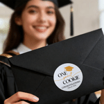 Personalized Multi-Color Mortarboard Graduation Season Sticker with Name and Year Festival Decoration Graduation Gift for Graduates Friends