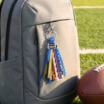 Personlig Ball Sports Charm Tassel Nøkkelring med navn Ryggsekkmerke Daglig bruk Bursdagsgave til idrettsutøvere Tenåringer Barn Studenter