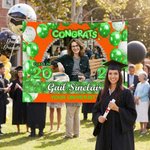 Personligt grattis foto färgglada ballonger glittrande banner med namn och skolnamn Graduation Ceremony Party Gift för klass 2026 Graduates