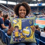 Personalized Volleyball Cartoon Character Throw Pillow Cover with Name and Number Home Decor Anniversary Birthday Gift for Volleyball Players