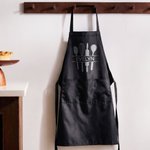 Personalized Multicolour Baking Kitchenware Pattern Waterproof Chef Apron with Pockets and Name Father's Day Birthday Gift for Cooking Baking Lovers