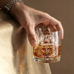 Verre à whisky 10 oz Old Fashioned personnalisé pour la fête des pères Cadeau d'anniversaire pour homme Frère amateur de whisky