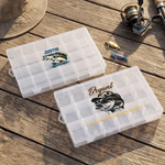 Personalized Cartoon Fish Clear Fishing Tackle Storage Box with Name Birthday Daily Use Father's Day Gift for Fishing Lovers Anglers