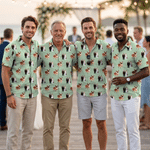 Personalized Multi-Color 1-10 Photos Kid Adult Hawaiian Shirt Daily Wear Beach Party Birthday Gift for Father Boyfriend Kids