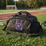 Sac de sport de grande capacité personnalisé avec nom Dragon Birthstone Cadeau d'anniversaire pour les amoureux du football américain
