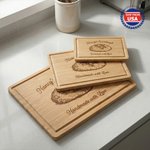 Personalized Engraved Name Sourdough Pattern Charcuterie Cutting Board with Juice Groove Kitchen Decor Ship from USA Birthday Gift for Bakers Family