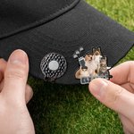 Personalisierte Multi-Color 1-4 Pet Fotos Golf Hut Clip mit Namen täglichen Gebrauch Geburtstag Geschenk für Golf-Enthusiasten Haustierbesitzer