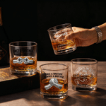 Verre à whisky 10 oz Old Fashioned personnalisé pour la fête des pères Cadeau d'anniversaire pour homme Frère amateur de whisky