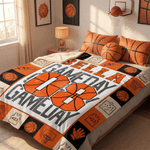 Personalised Basketball Football Sports Ball Design Soft Throw Blanket with Name and Number Birthday Match Day Gift for Team Ball Games Lovers
