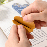 Personalized Birth Flower PU Leather Heart Page Corner Bookmark with Name Birthday Gift for Book Lover