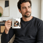 Personalised Best Dad Ever 3 Photos 11 oz 15 oz Ceramic Mug Daily Use Birthday Father's Day Gift for Dad