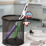 Personalised Simple Title Surname 3-In-1 Ballpoint Pen with Medical Element Charm Nurses' Day Nurse Week Appreciation Gift for Nurse Caregiver