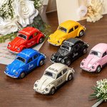 Personlig Mini Vintage Beetle Bröllopsbilmodell med namn och datum Bröllopsfest Tackgåva för ringbärare Brudgum Gäster