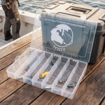 Personalized Cartoon Fish Clear Fishing Tackle Storage Box with Name Birthday Daily Use Father's Day Gift for Fishing Lovers Anglers