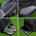 Sac de sport de grande capacité personnalisé avec nom Dragon Birthstone Cadeau d'anniversaire pour les amoureux du football américain