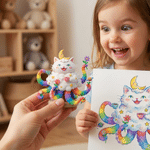 Personalized 3D Printed Children's Drawing Desk Decoration Birthday Anniversary Gift for Kids