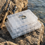 Personalized Cartoon Fish Clear Fishing Tackle Storage Box with Name Birthday Daily Use Father's Day Gift for Fishing Lovers Anglers