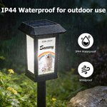 Forever in My Heart - Personalised Rainbow Bridge Pet Memorial Solar Light with Photo Name & Date Memorial Gift for Beloved Pet