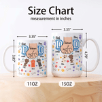 Personalisierte Best Dog Dad Ever 11 oz 15 oz Keramik Becher mit Namen Geburtstag Vatertag Geschenk für Papa Mann Haustierbesitzer
