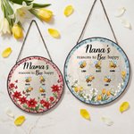 Personalizzare ghirlanda 1-6 api acchiappasole con nomi finestra appesa Home Decor Regalo per la festa della mamma nonna