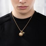 Collar Hip-Hop Baloncesto Personalizado con Iniciales Cumpleaños Fiesta de Graduación Día del Padre Regalo para Amante del Baloncesto