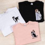 Personalizowana haftowana koszulka bluza lub bluza z kapturem z kolorowym zdjęciem i tekstem na co dzień prezent dla rodziny i miłośników zwierząt