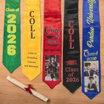 Personalised Unisex Embroidered Graduation Stole with Text and Photo Class of 2026 Graduation Gift for Graduates