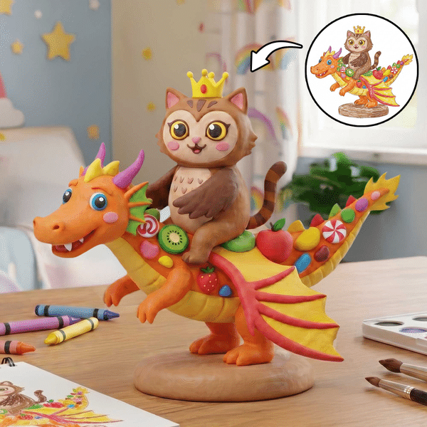 Personalized 3D Printed Children's Drawing Desk Decoration Birthday Anniversary Gift for Kids