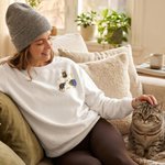 Personalized A Day in the Life of A Pet Sweatshirt T-shirt with Pet Photo Illustration Daily Wear Gift for Pet Owners