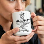 Tasse en céramique personnalisée avec nom Cadeau d'anniversaire pour coiffeur