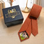 Personlig Pet Photo Patch Slips med namn och presentförpackning Födelsedag Jubileum Fars dag Present till man Husdjursälskare