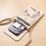 Borsa Crossbody in pelle PU con nome e finestra touch screen per uso quotidiano, regalo di compleanno per le donne.