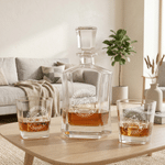 Personalised Our First Father's Day Whiskey Decanter with Name Birthday Anniversary Father's Day Gift for Men Friends