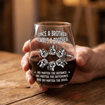 Gepersonaliseerd Vuistslag 15 oz Stemless Wijnglas met Naam Vaderdag Verjaardagscadeau voor Man Broer