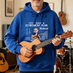 Personalised Multicolor Guitar Cartoon Character T-shirt Sweatshirt Hoodie with Name Daily Wear Birthday Gift for Music Lovers Friends