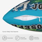 Taie d'oreiller personnalisée en forme de personnage de golf avec nom Décoration de la maison Cadeau d'équipe pour les golfeurs Joueurs de golf