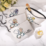 Personalizzato nascita fiore Stetoscopio Borsa Tote con nome uso quotidiano viaggio Infermiere giorno regalo per infermiere Caregiver