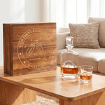 Personalised Our First Father's Day Whiskey Decanter with Name Birthday Anniversary Father's Day Gift for Men Friends