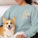 Personalized A Day in the Life of A Pet Sweatshirt T-shirt with Pet Photo Illustration Daily Wear Gift for Pet Owners