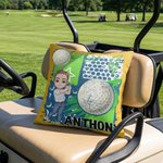 Taie d'oreiller personnalisée en forme de personnage de golf avec nom Décoration de la maison Cadeau d'équipe pour les golfeurs Joueurs de golf