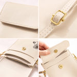 Borsa Crossbody in pelle PU con nome e finestra touch screen per uso quotidiano, regalo di compleanno per le donne.