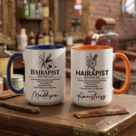 Tasse en céramique personnalisée avec nom Cadeau d'anniversaire pour coiffeur