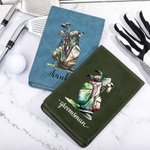 Personalised Multi-Colour Golf Scoring Card Holder with Name Birthday Gift for Golf Lovers